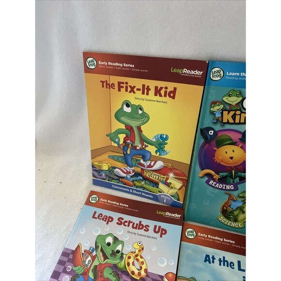 LeapFrog Tag Reading Books Consonants Short Long Vowels Lot of 7 books Kinder - Picture 8 of 8
